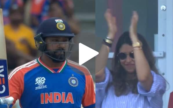 [Watch] Ritika Sajdeh In 'Sheer Delight' As Rohit Sharma Tonks Fastest-Ever T20 WC 2024 Fifty
